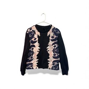 Mother of Pearl Black & Pink Crew Neck Sweater XS